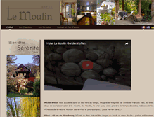 Tablet Screenshot of hotellemoulin.com